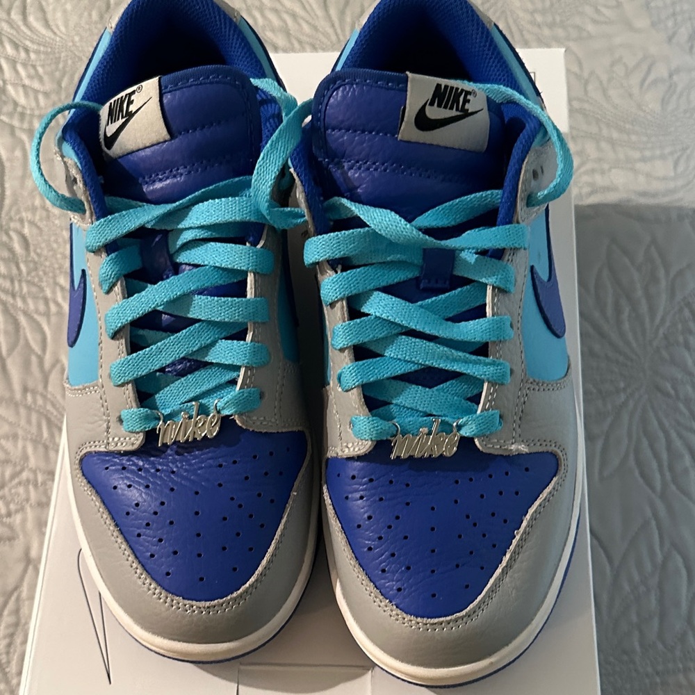 Nike Vibrant Blue and Gray Sneakers